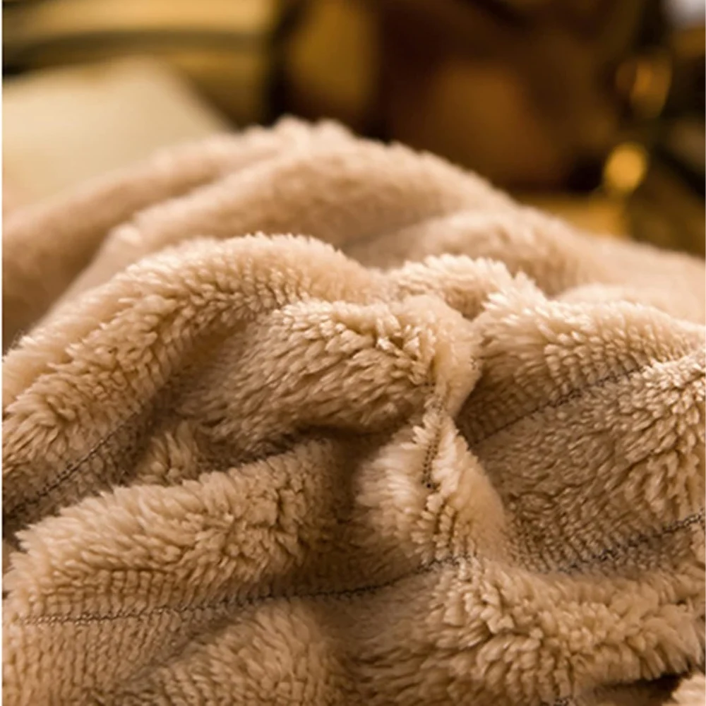 Plush Winter Duvet Cover Set - Soft Fleece Bedding with 2 Pillowcases, Single to Super King (59x79 to 87x94 in)