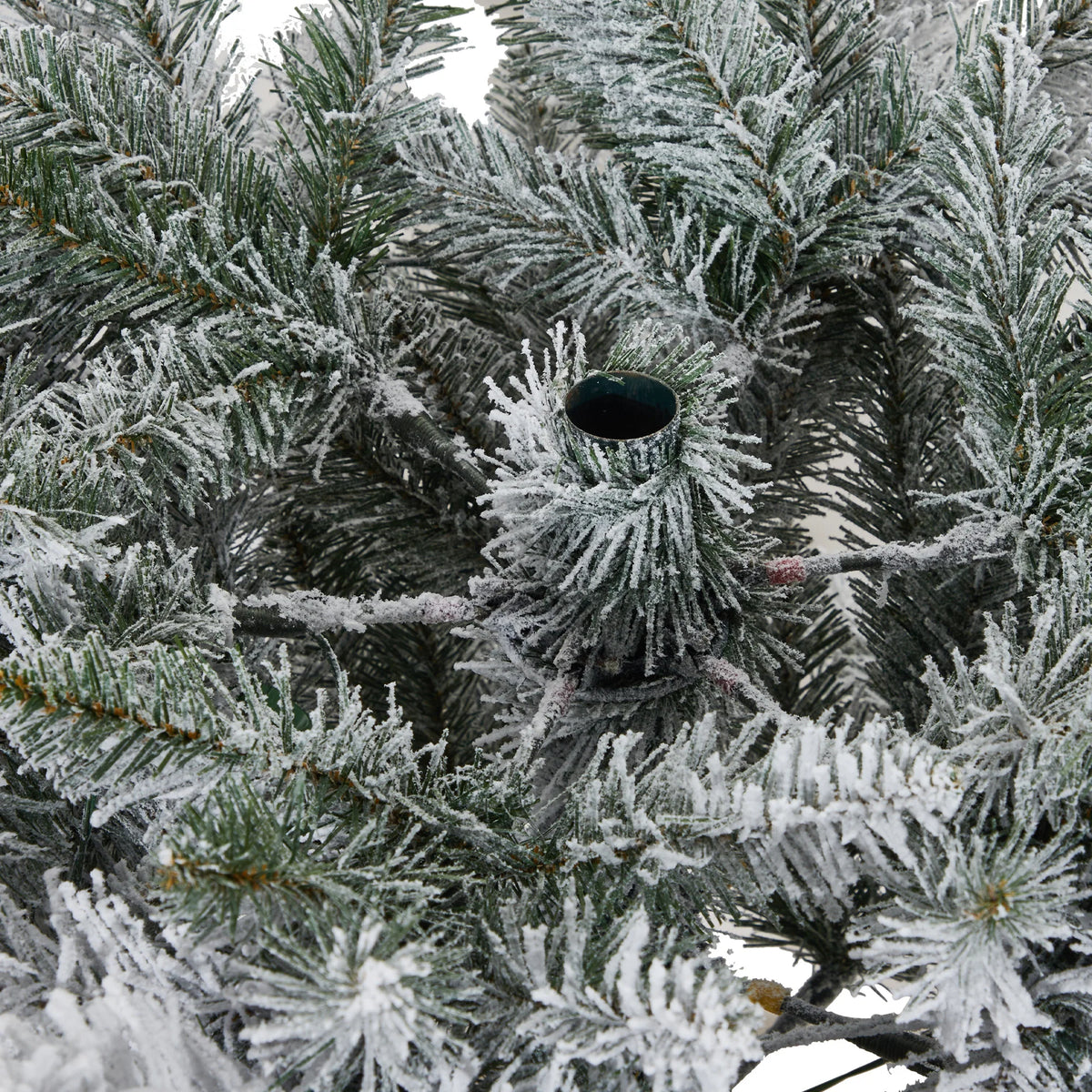 Pre-Lit Snow Flocked Slim Pencil Christmas Tree