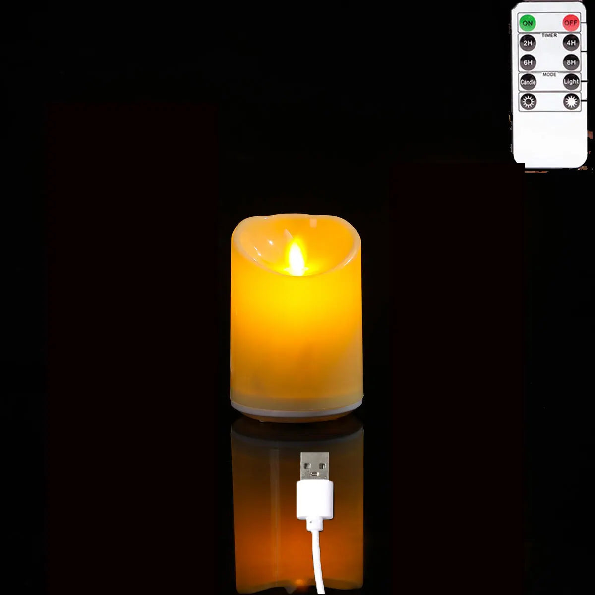 Rechargeable Flameless LED Candles with Remote