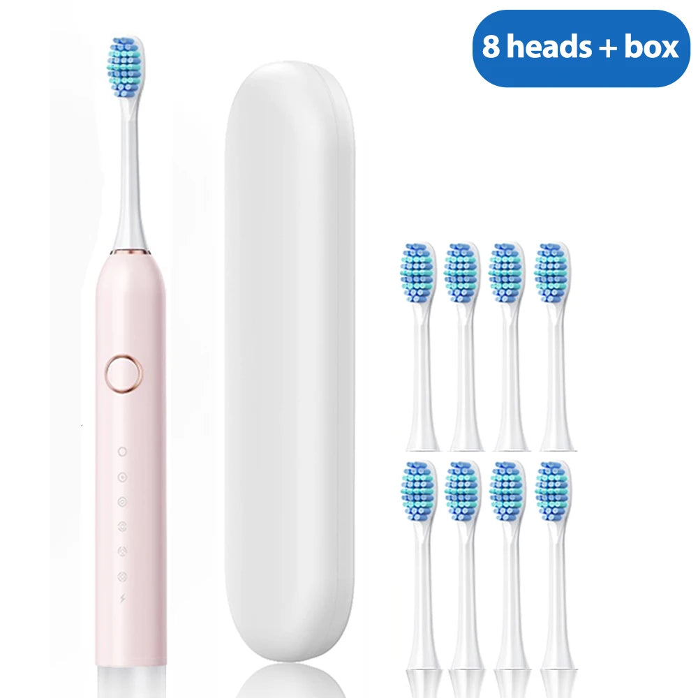 Pink - 8 Brush Heads + Box