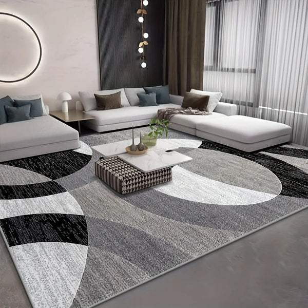 Orbit Weave Geometric Velvet Rug