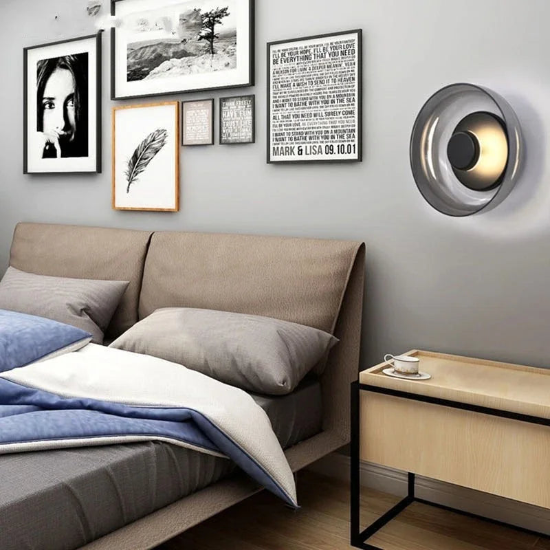 Nordic Round Glass LED Wall Sconce