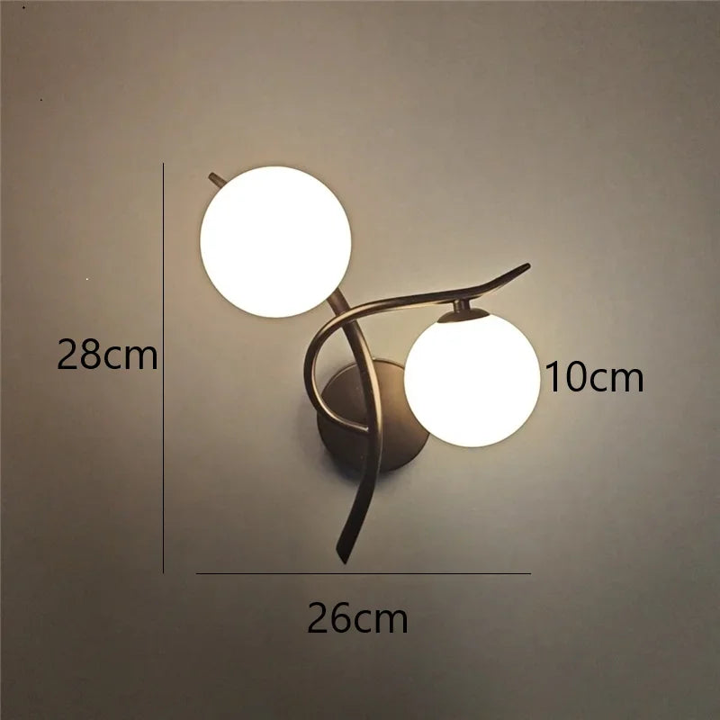 Lunara Nordic Dual Globe LED Wall Light