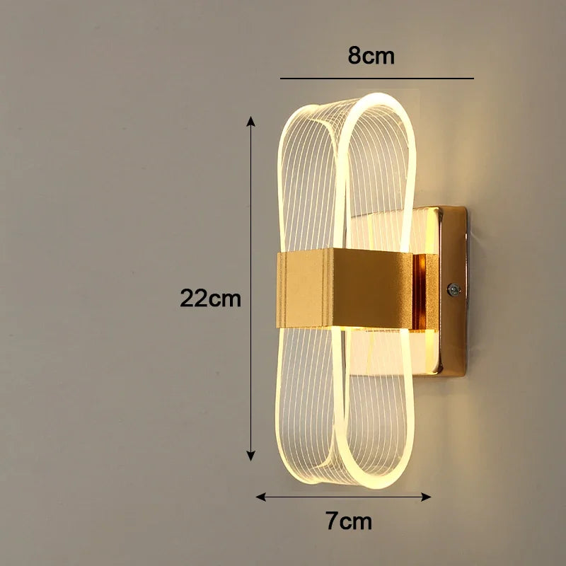 Nordic Aluminum Decorative LED Wall Lamp