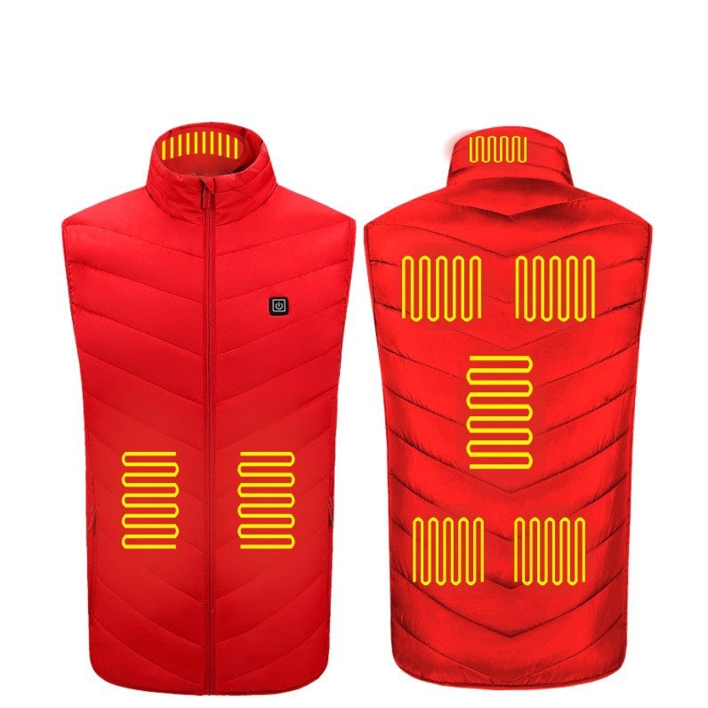 Women's USB Heated Vest, Black S to 4XL
