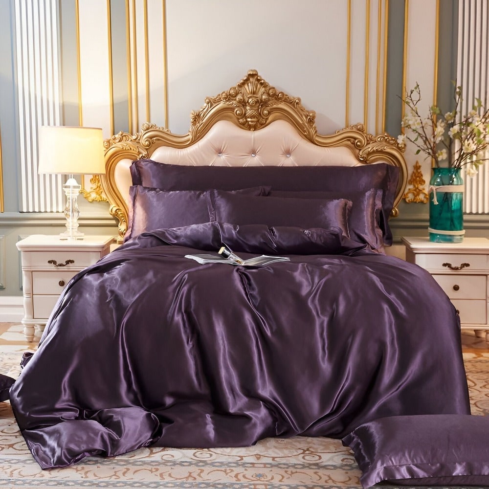 Silk Bedding Set with Duvet Cover