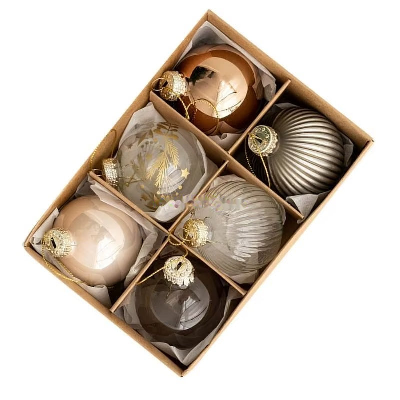 Ornament set in divided storage box