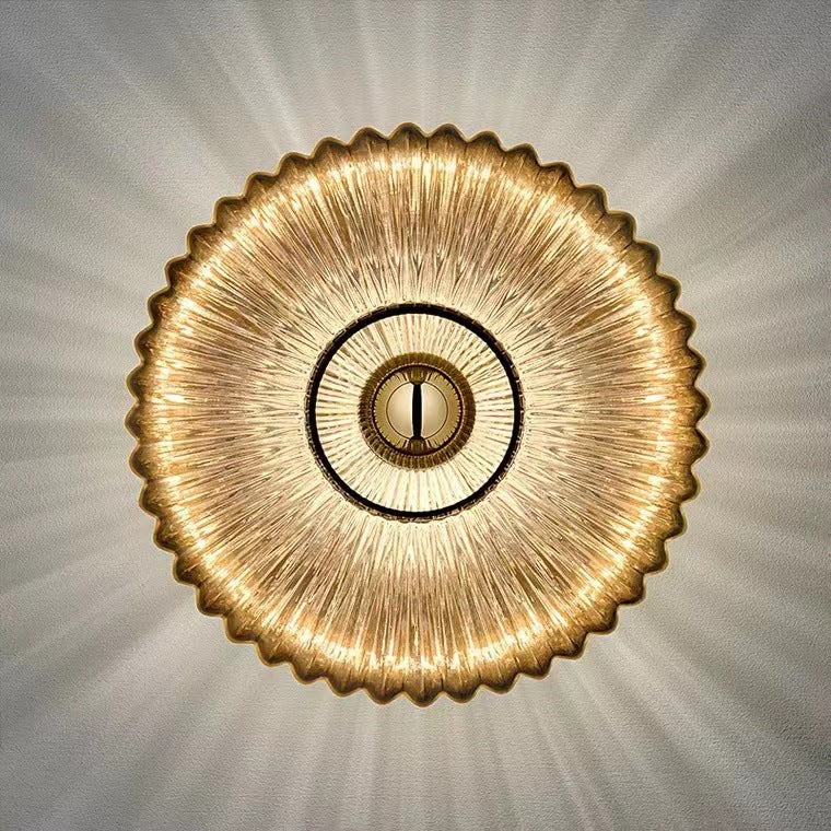 Vintage Striped Glass Sconce