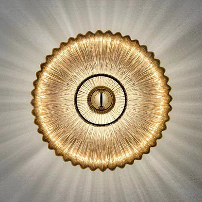 Vintage Striped Glass Sconce