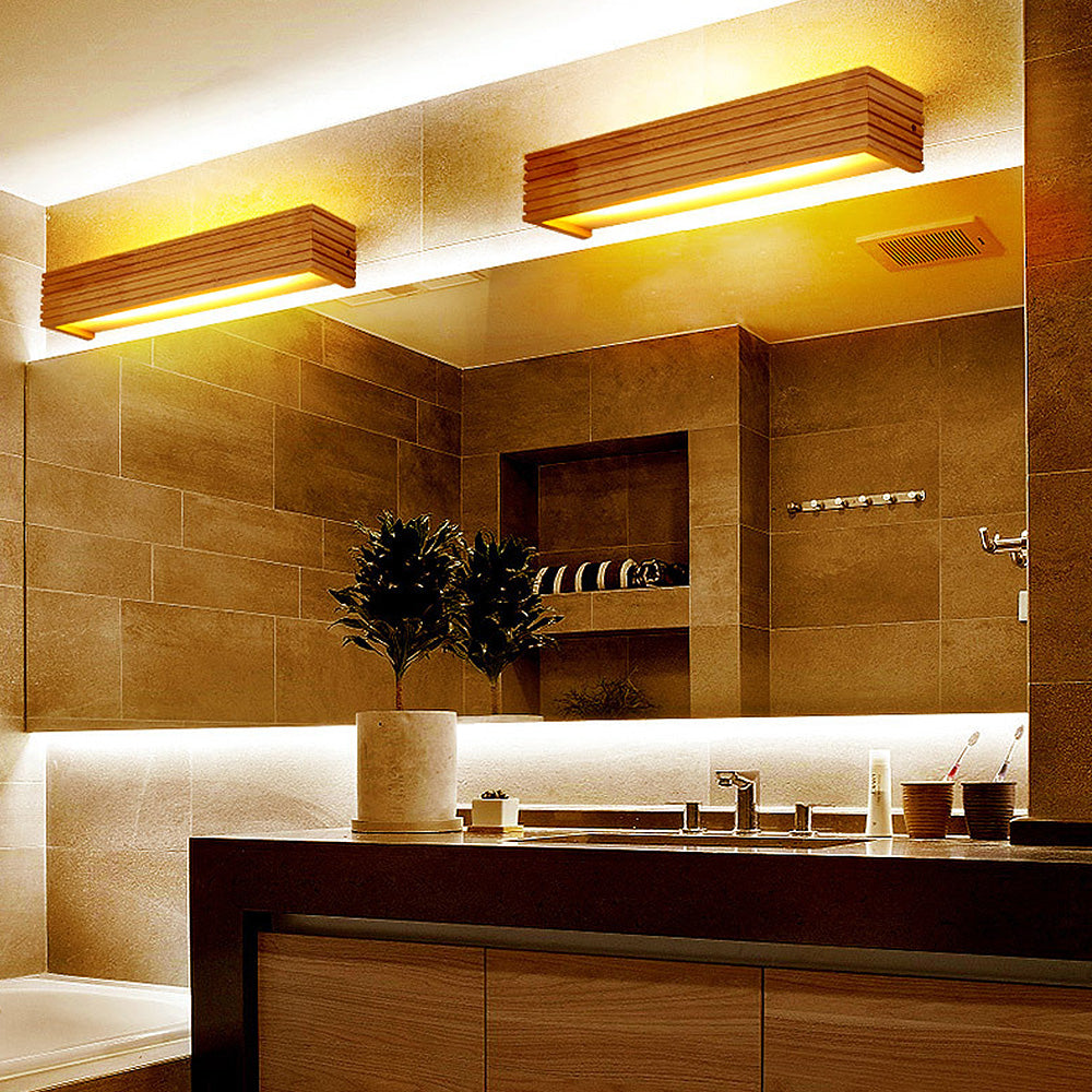 Modern Wooden Minimalist LED Wall Lamp