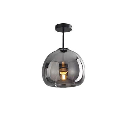 Nordic Glass Ball Semi-Flush Ceiling Light