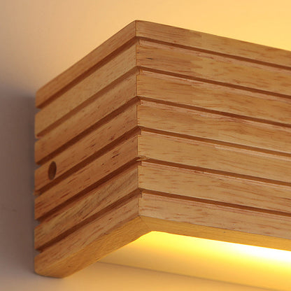 Modern Wooden Minimalist LED Wall Lamp