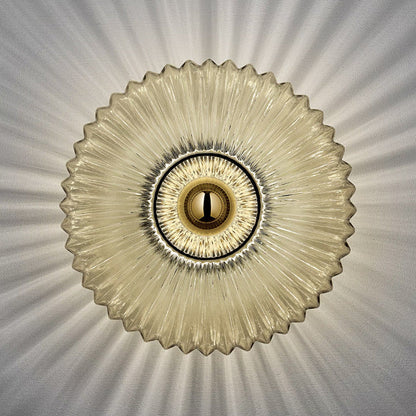 Vintage Striped Glass Sconce