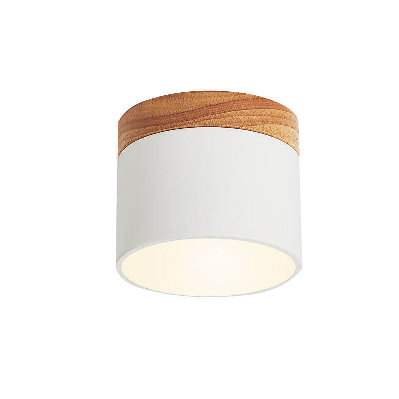 Scandinavian Macaron Wood LED Ceiling Light
