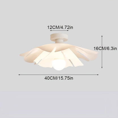 Petal Flower Semi-Flush Ceiling Light