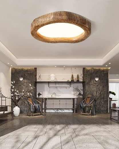 Le Halo Bois Rustic Wood LED Ceiling Light