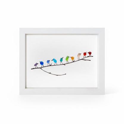 Sea Glass & Driftwood Coastal Wall Art
