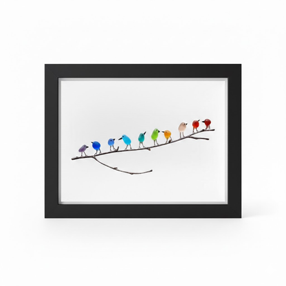 Sea Glass & Driftwood Coastal Wall Art