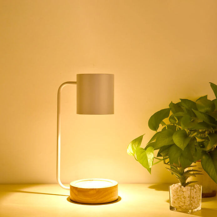 Japanese Wooden Candle Warmer Lamp