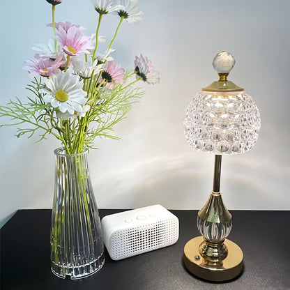 Crystal Rechargeable Touch Table Lamp