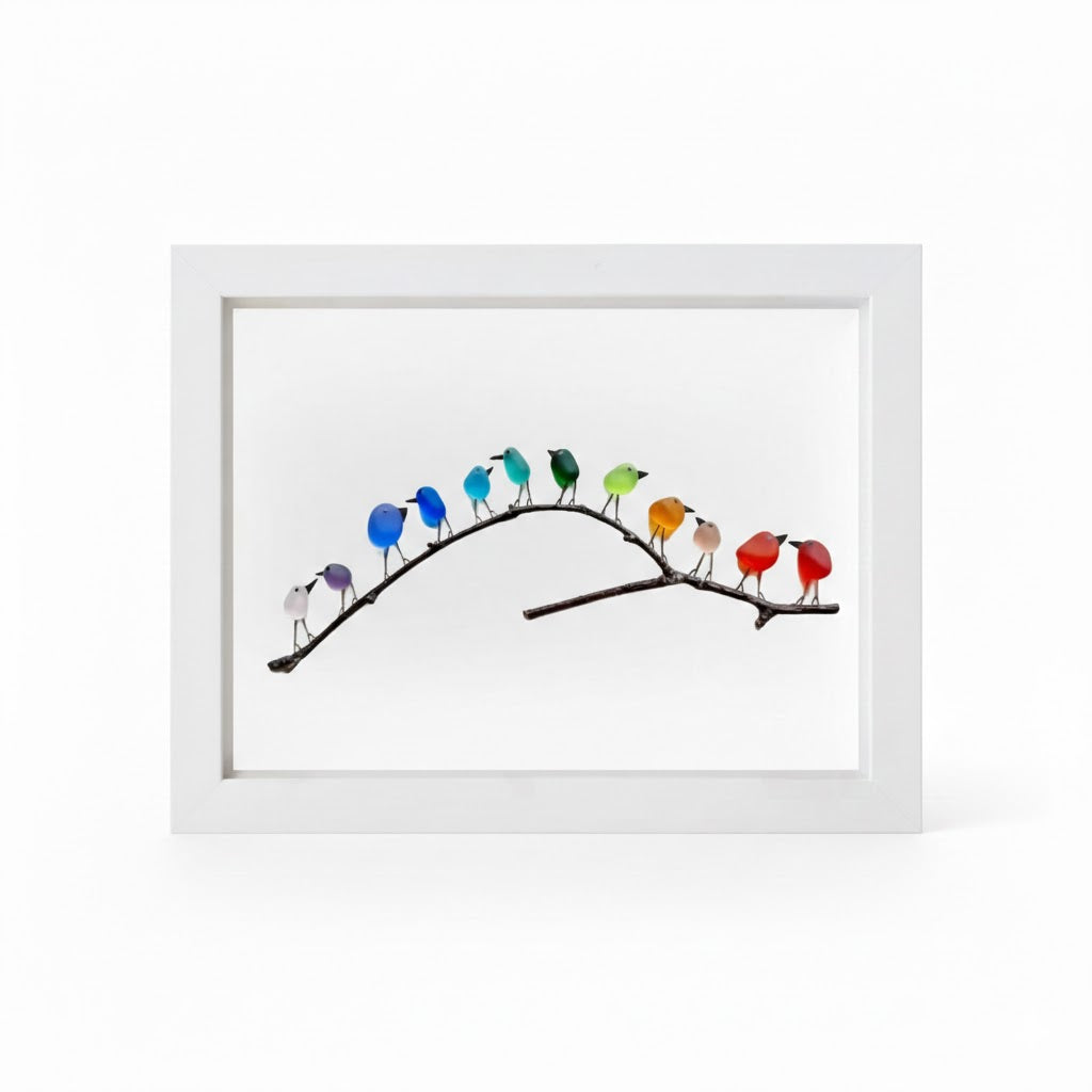 Sea Glass & Driftwood Coastal Wall Art