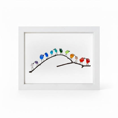 Sea Glass & Driftwood Coastal Wall Art
