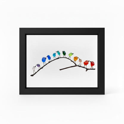 Sea Glass & Driftwood Coastal Wall Art