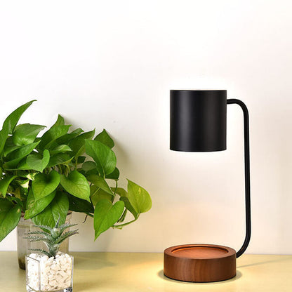 Japanese Wooden Candle Warmer Lamp