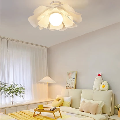 Petal Flower Semi-Flush Ceiling Light