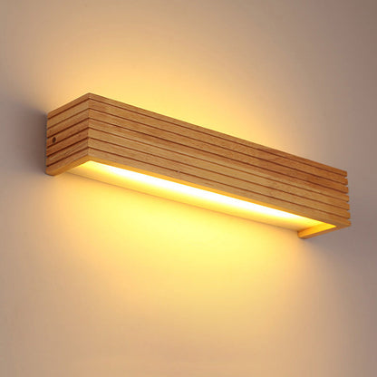 Modern Wooden Minimalist LED Wall Lamp