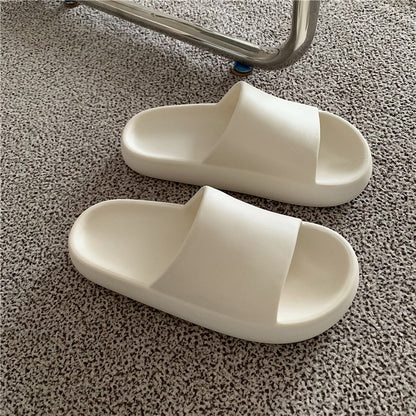 Men's Cushioned Slip-On Comfort Slippers in White