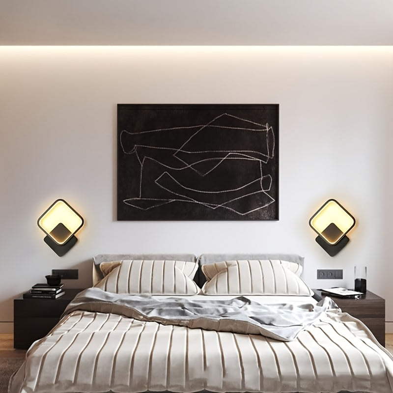 Square Geometric LED Wall Lamp