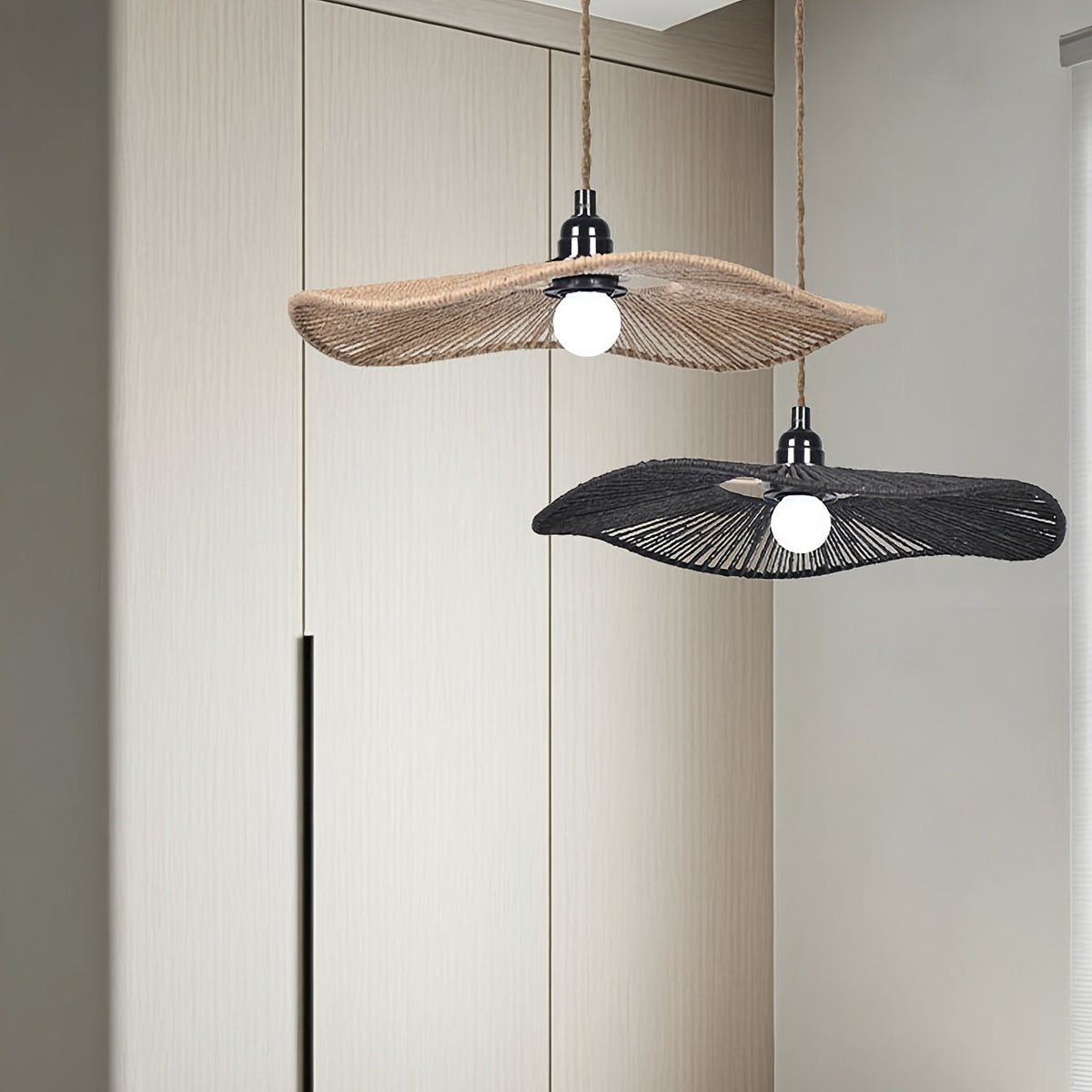Handwoven Paper Rope Ceiling Shade