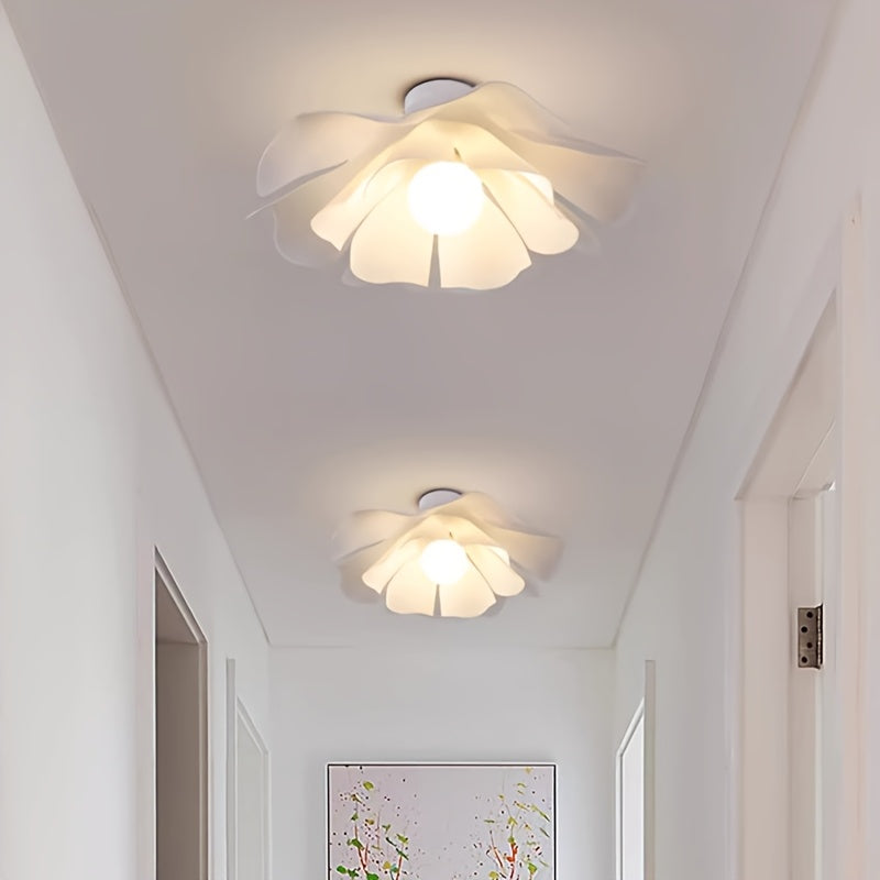 Petal Flower Semi-Flush Ceiling Light