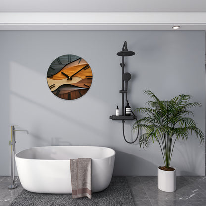 Nordic Wood Grain Wall Clock