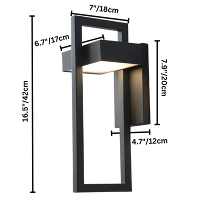 Scandinavian Aluminum Outdoor Wall Lamp