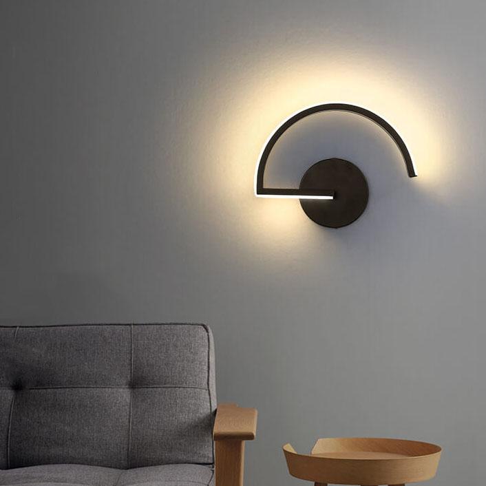 Curves Line Arc LED Wall Light