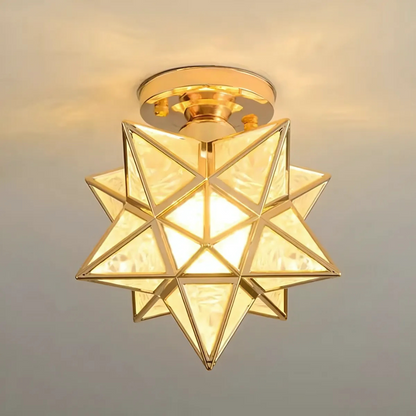 Xelio Geometric Star LED Ceiling Lamp