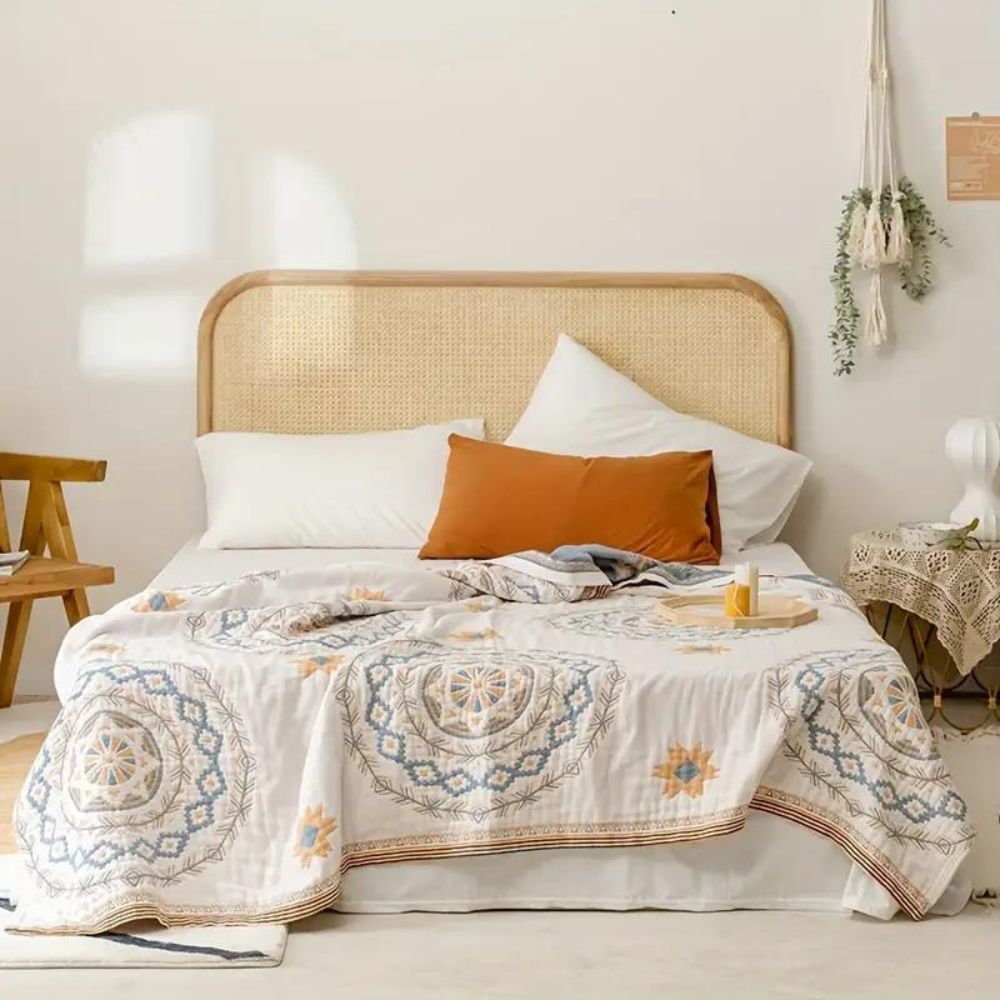 Mandala Boho Throw Blanket