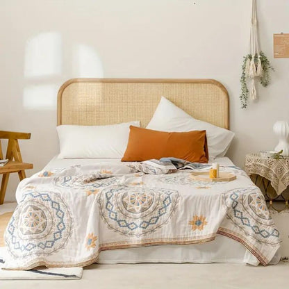 Mandala Boho Throw Blanket