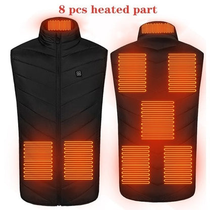 Women's USB heated vest in black