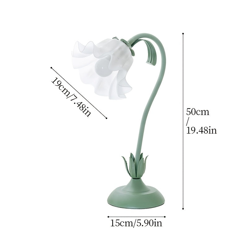 Floral USB Powered Table Lamp
