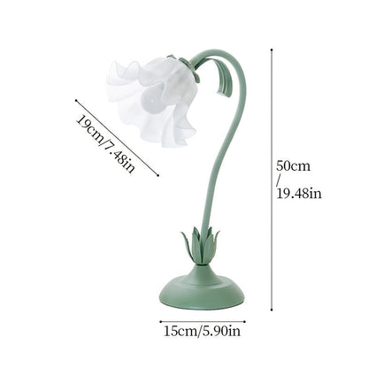 Floral USB Powered Table Lamp