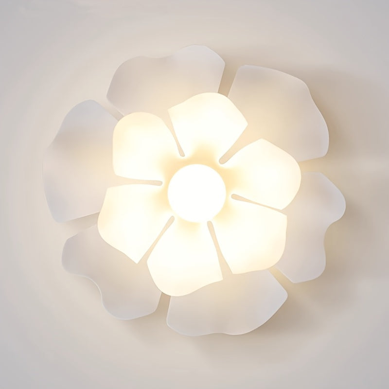 Petal Flower Semi-Flush Ceiling Light