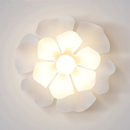 Petal Flower Semi-Flush Ceiling Light