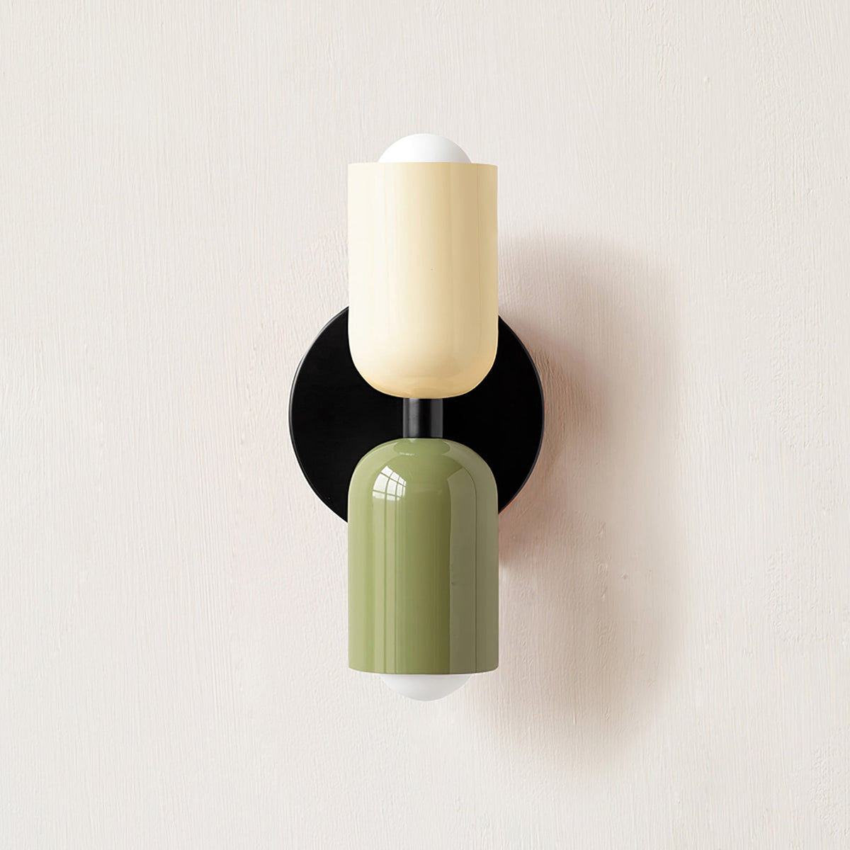 Cozy Crest Nordic Macaron Bedside Wall Lamp - Modern Muted-Color Sconce for Bedroom & Hallway, 10 Color Combinations