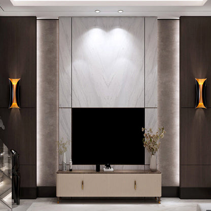 Modern Curl Black Metal Wall Sconce