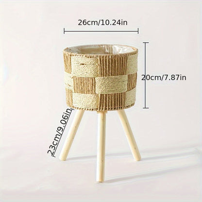 Bamboo Woven Flower Stand
