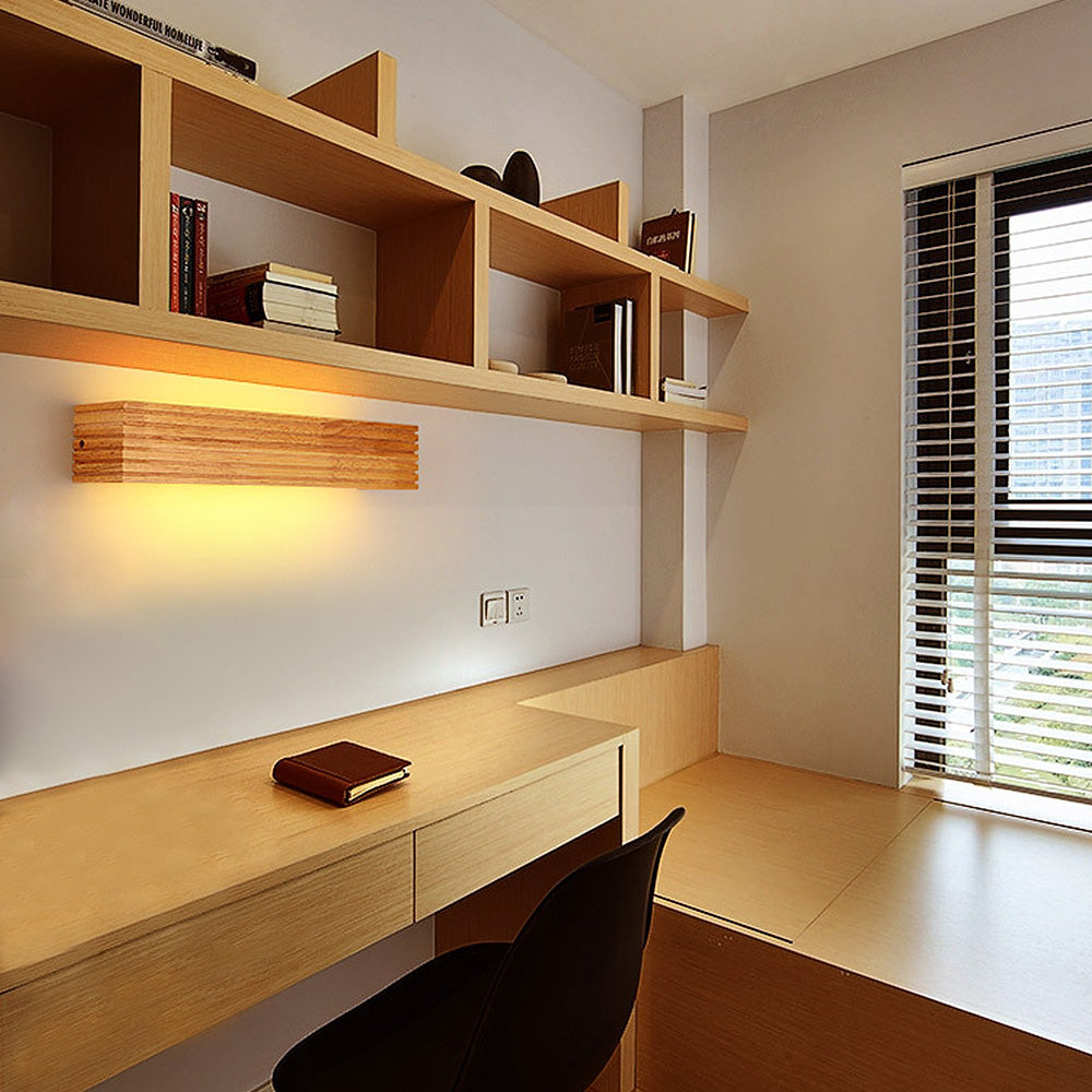 Modern Wooden Minimalist LED Wall Lamp