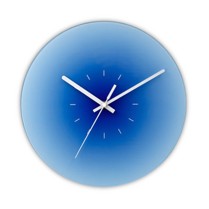 Sunset Gradient Glass Wall Clock